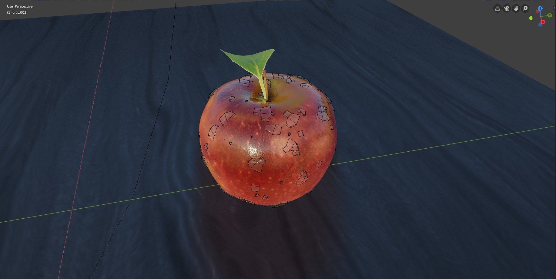 Apple  Fruit 3D model_2