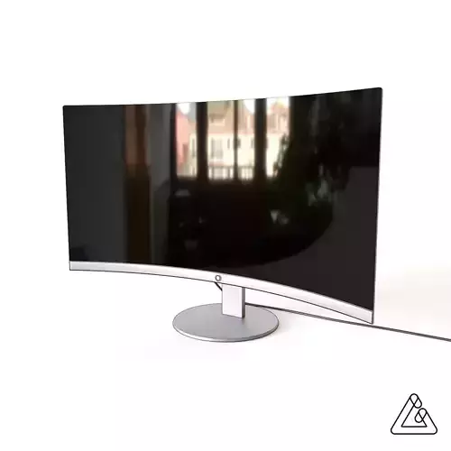 PC Curved Screen 3D model