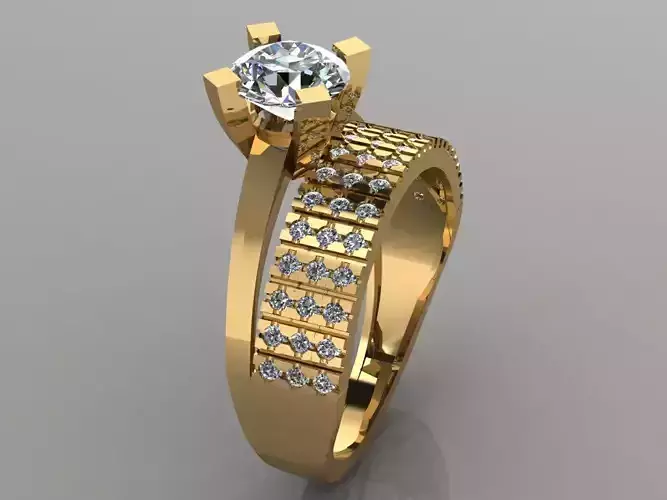 GC GOLD TW063- Diamond ring 