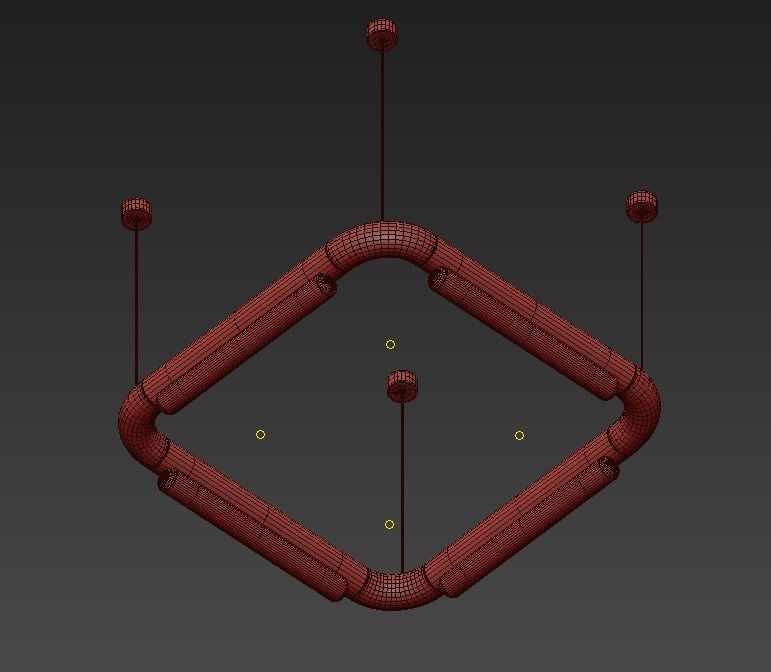 PIPELINE pipe with two holes in it 3D model_3