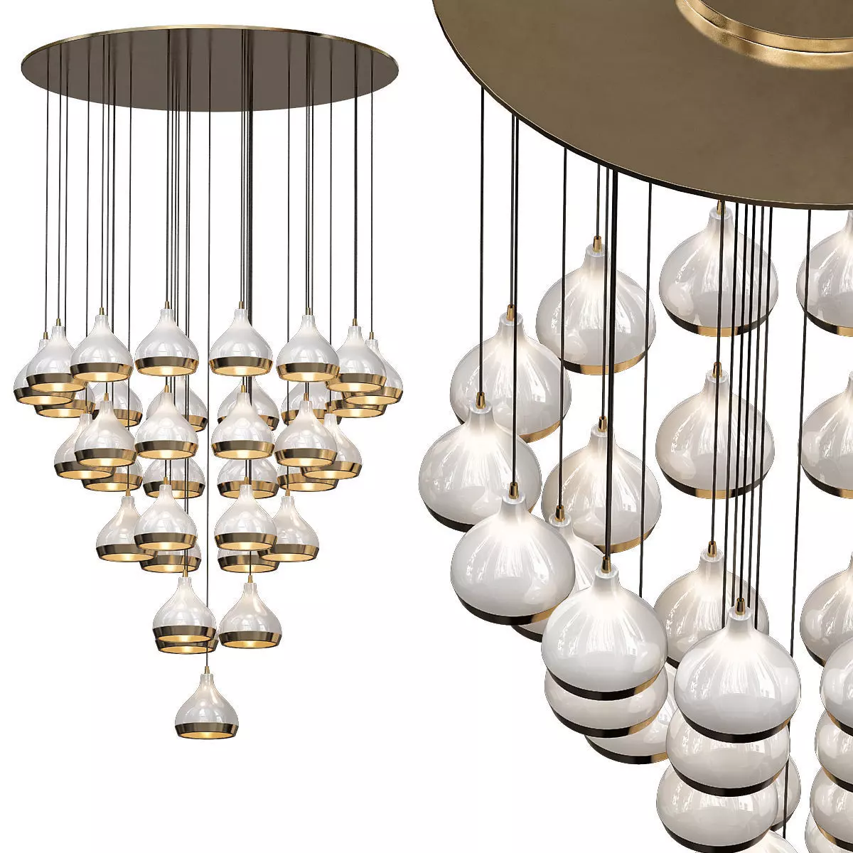 HANNA ball chandelier 3D model