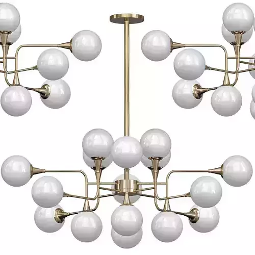 COSOMO chandelier with balls hanging from it