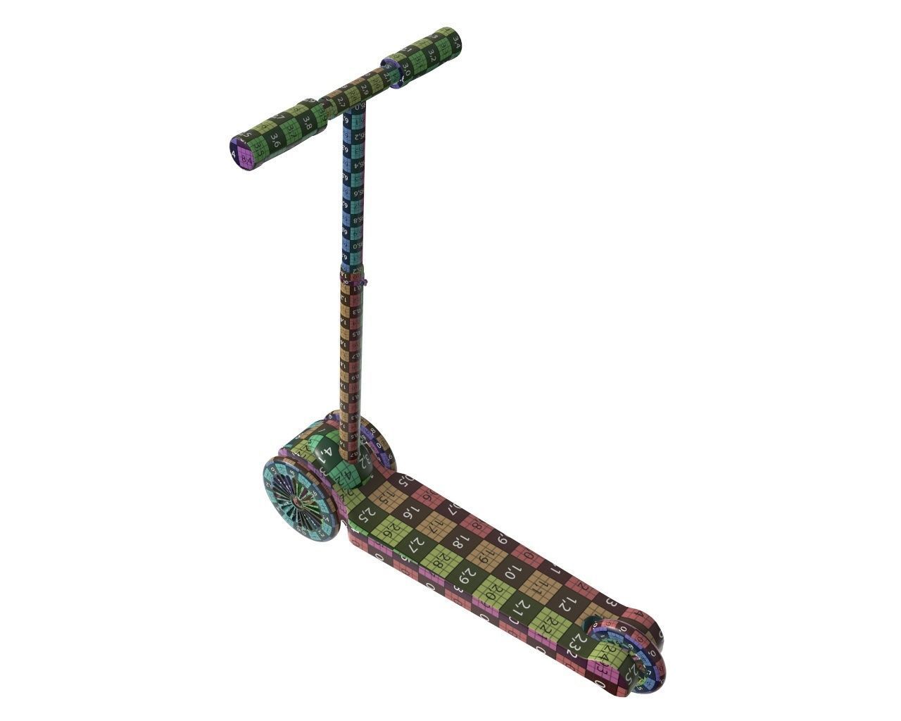 Scooter children 3D model_11