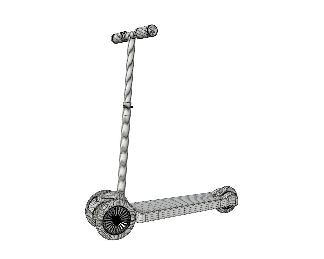 Scooter children 3D model_5