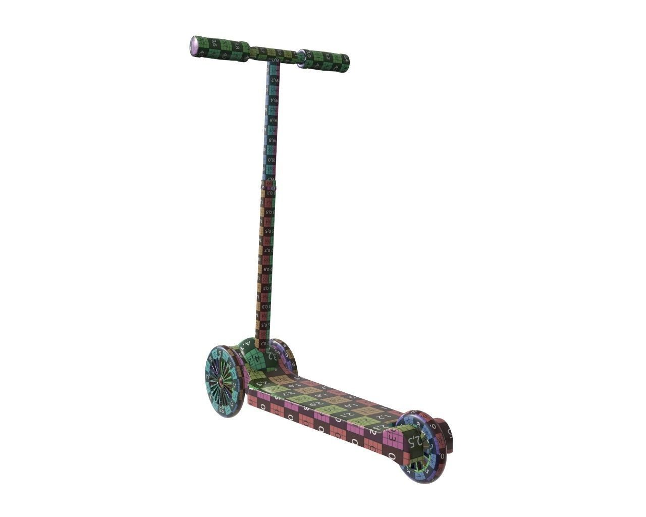 Scooter children 3D model_12