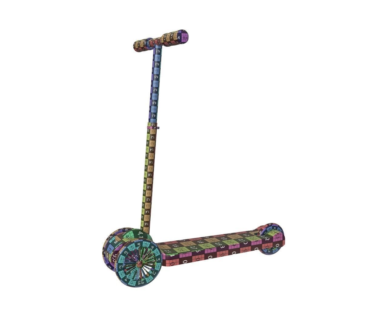 Scooter children 3D model_9