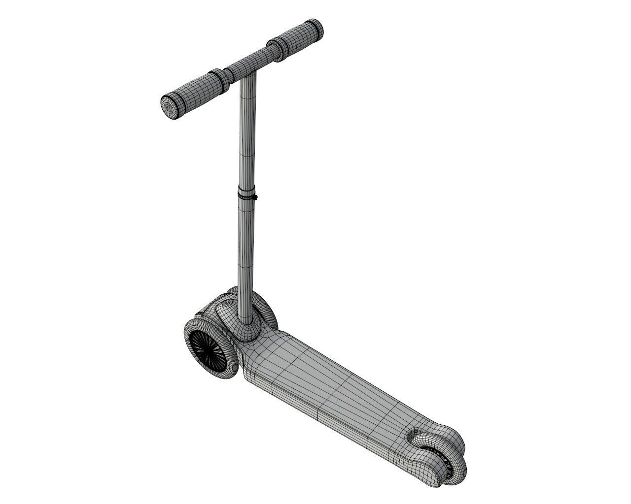 Scooter children 3D model_7