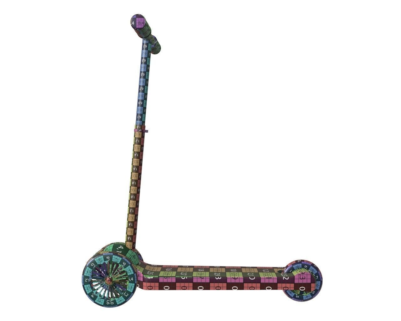 Scooter children 3D model_10