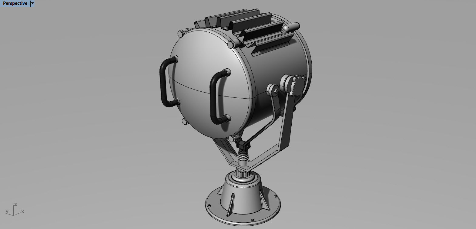 Marine Spotlight 3D model_9