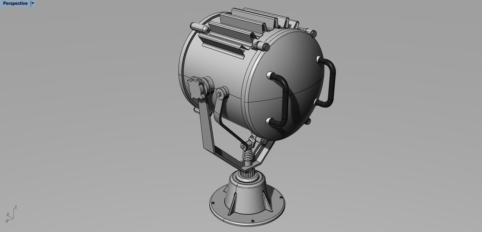 Marine Spotlight 3D model_8