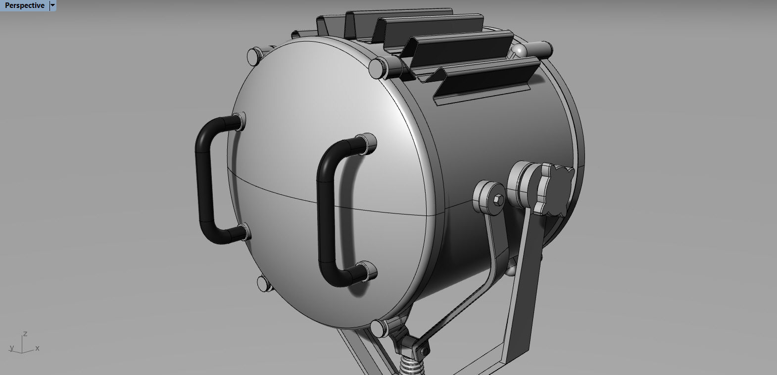 Marine Spotlight 3D model_10