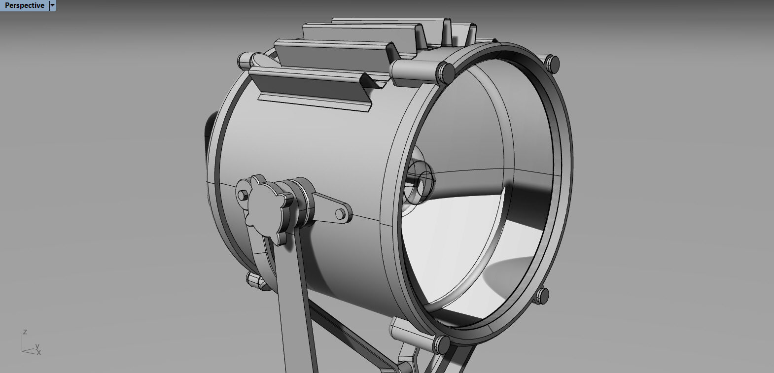 Marine Spotlight 3D model_11