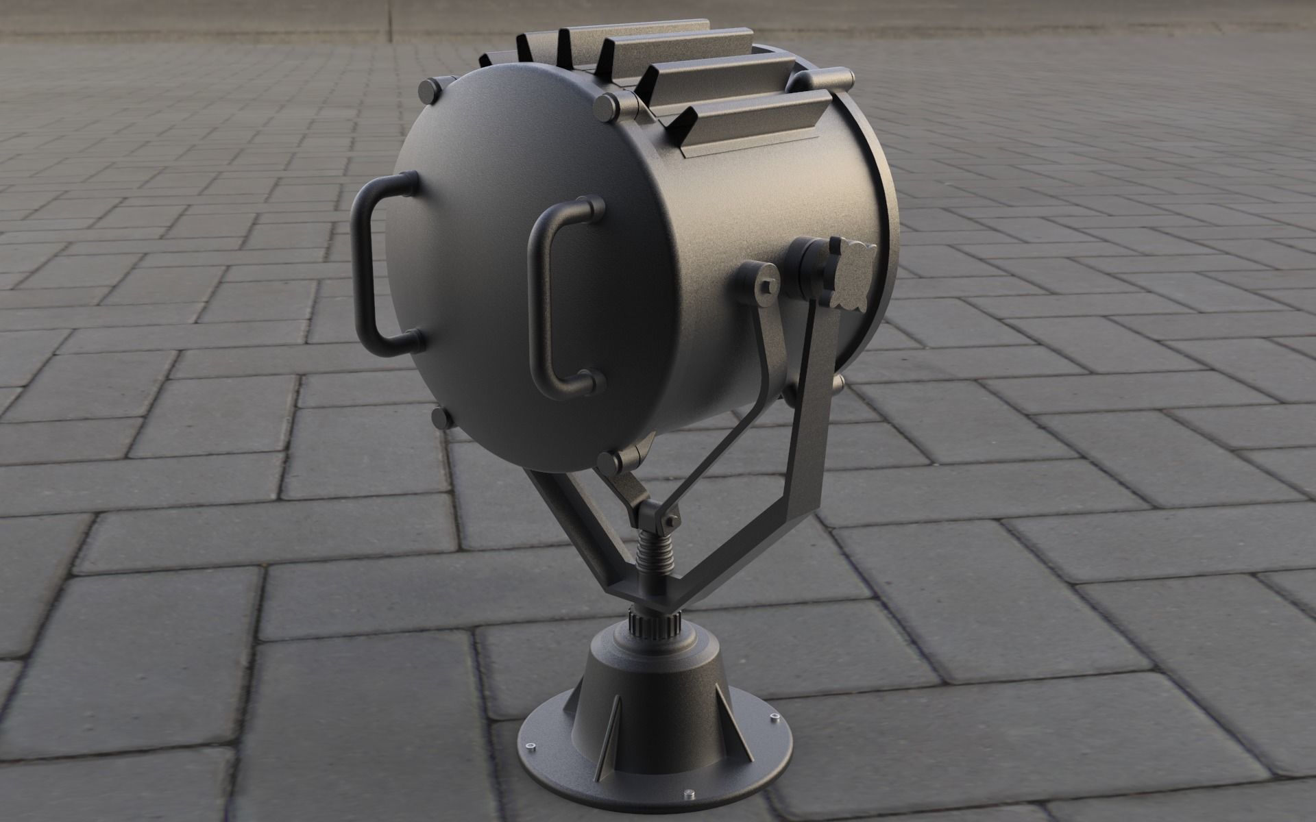 Marine Spotlight 3D model_1
