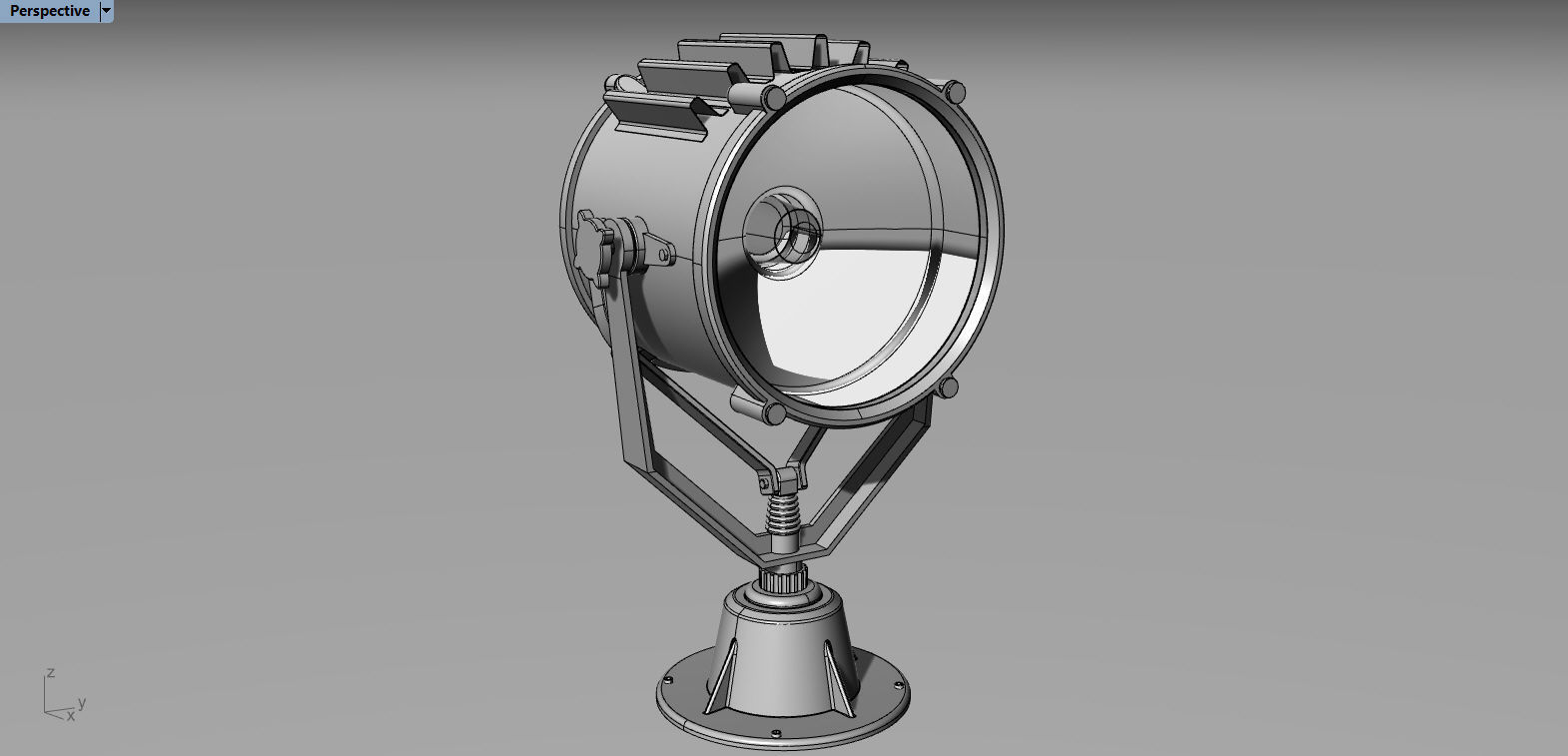 Marine Spotlight 3D model_6