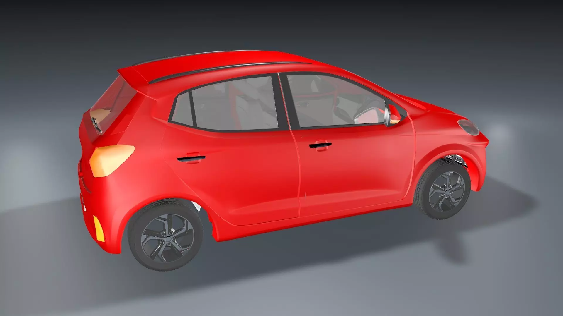 Car Exterior Low-poly 3D model