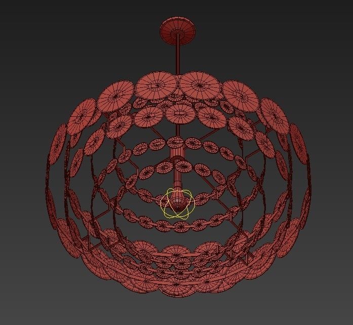 Doria Leuchten hanging lamp 3D model_3
