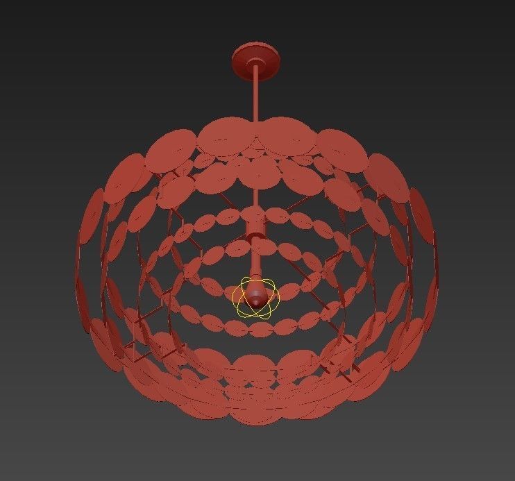 Doria Leuchten hanging lamp 3D model_2