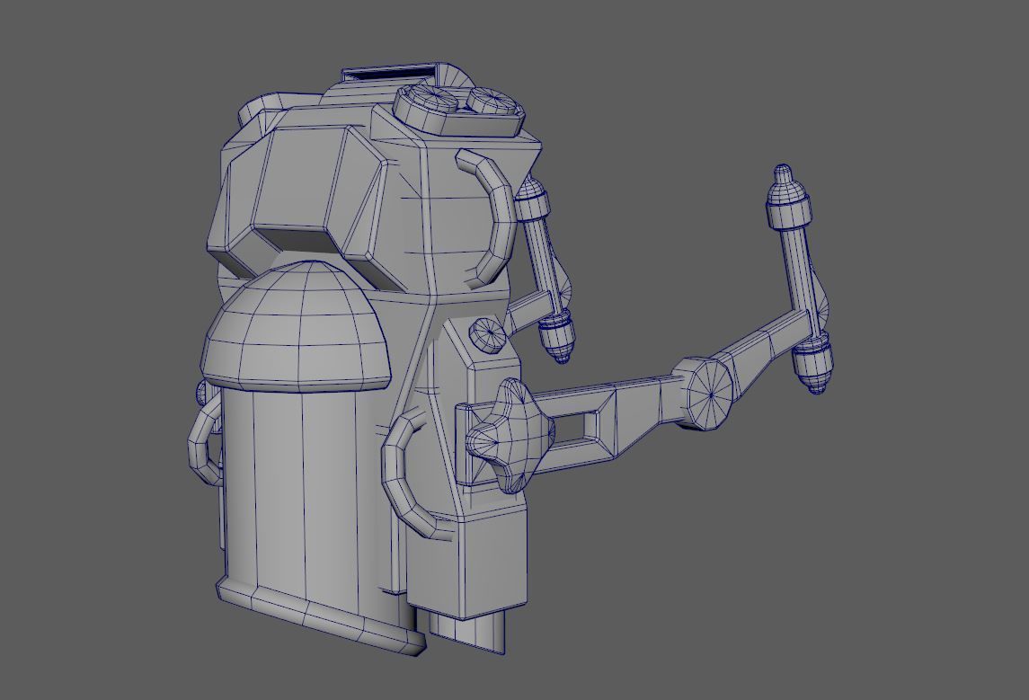 Stlized JetPack Group - 3 Pieces Low-poly 3D model_18