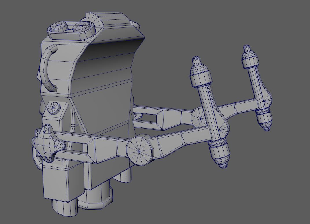 Stlized JetPack Group - 3 Pieces Low-poly 3D model_19