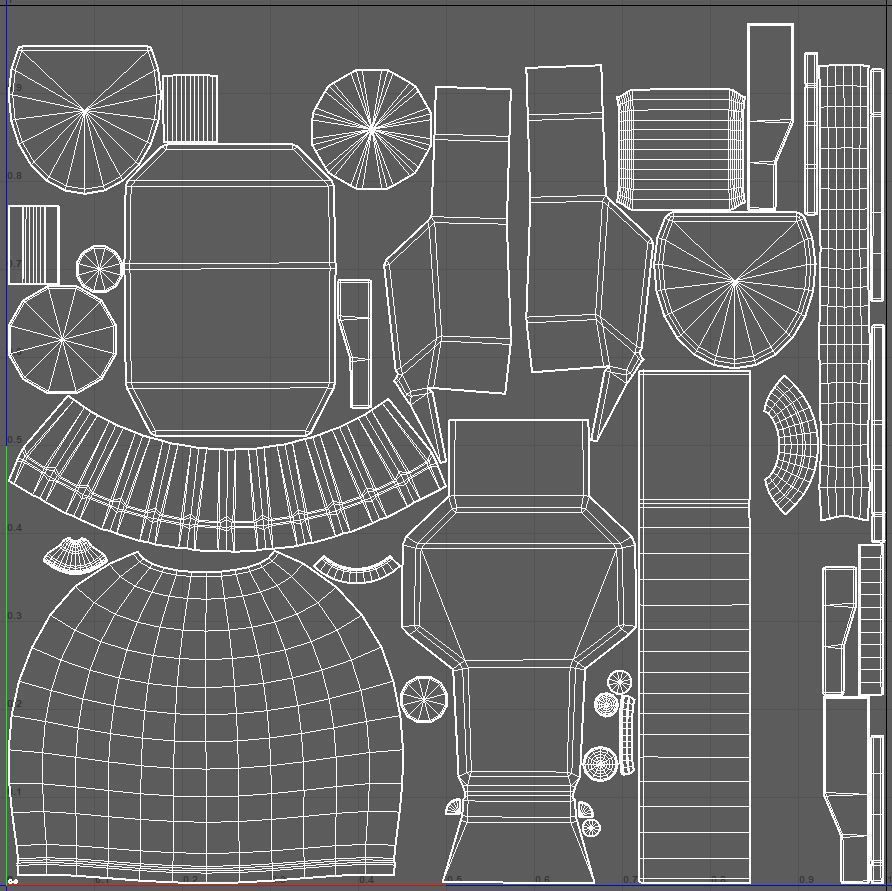 Stlized JetPack Group - 3 Pieces Low-poly 3D model_6