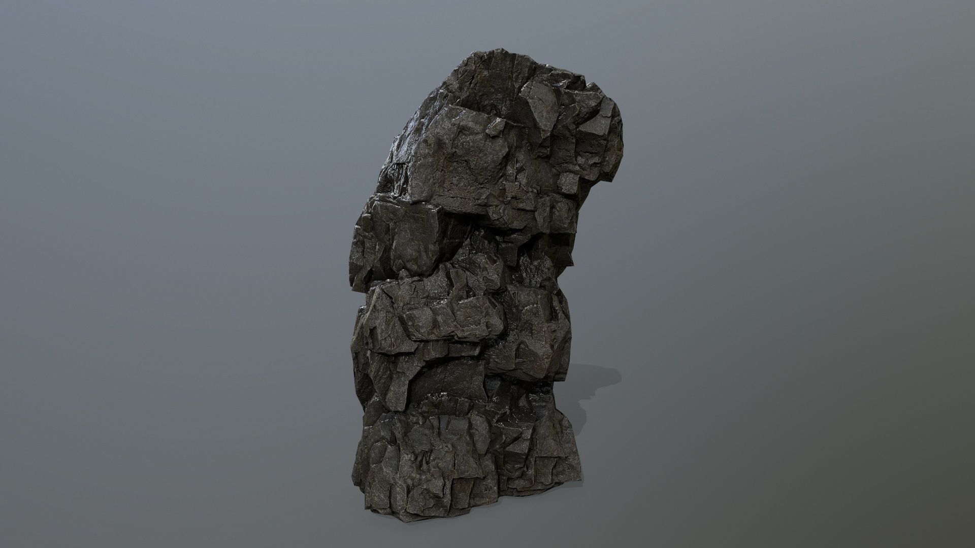 rocks rock Low-poly 3D model_5