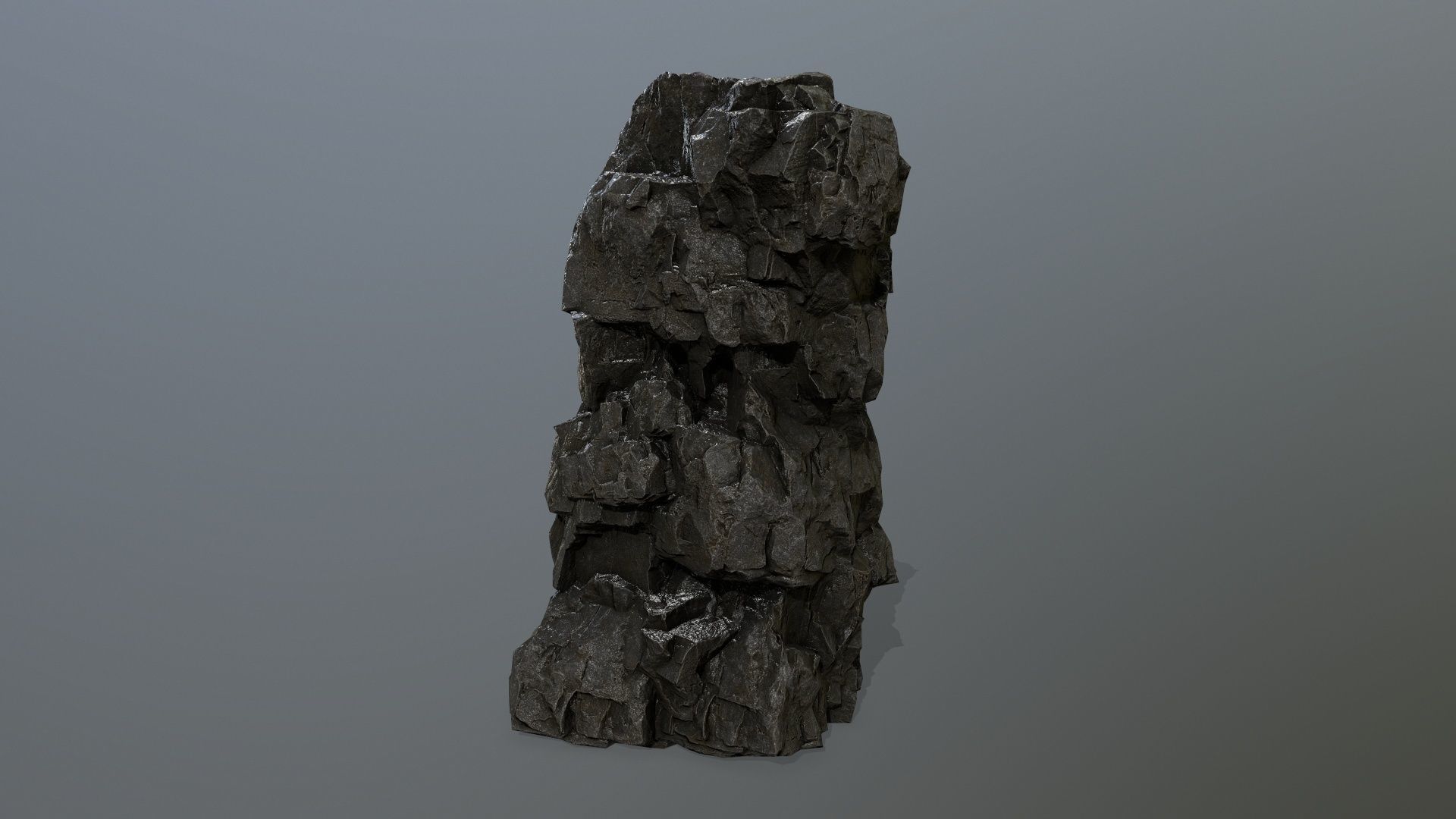 rocks rock Low-poly 3D model_4