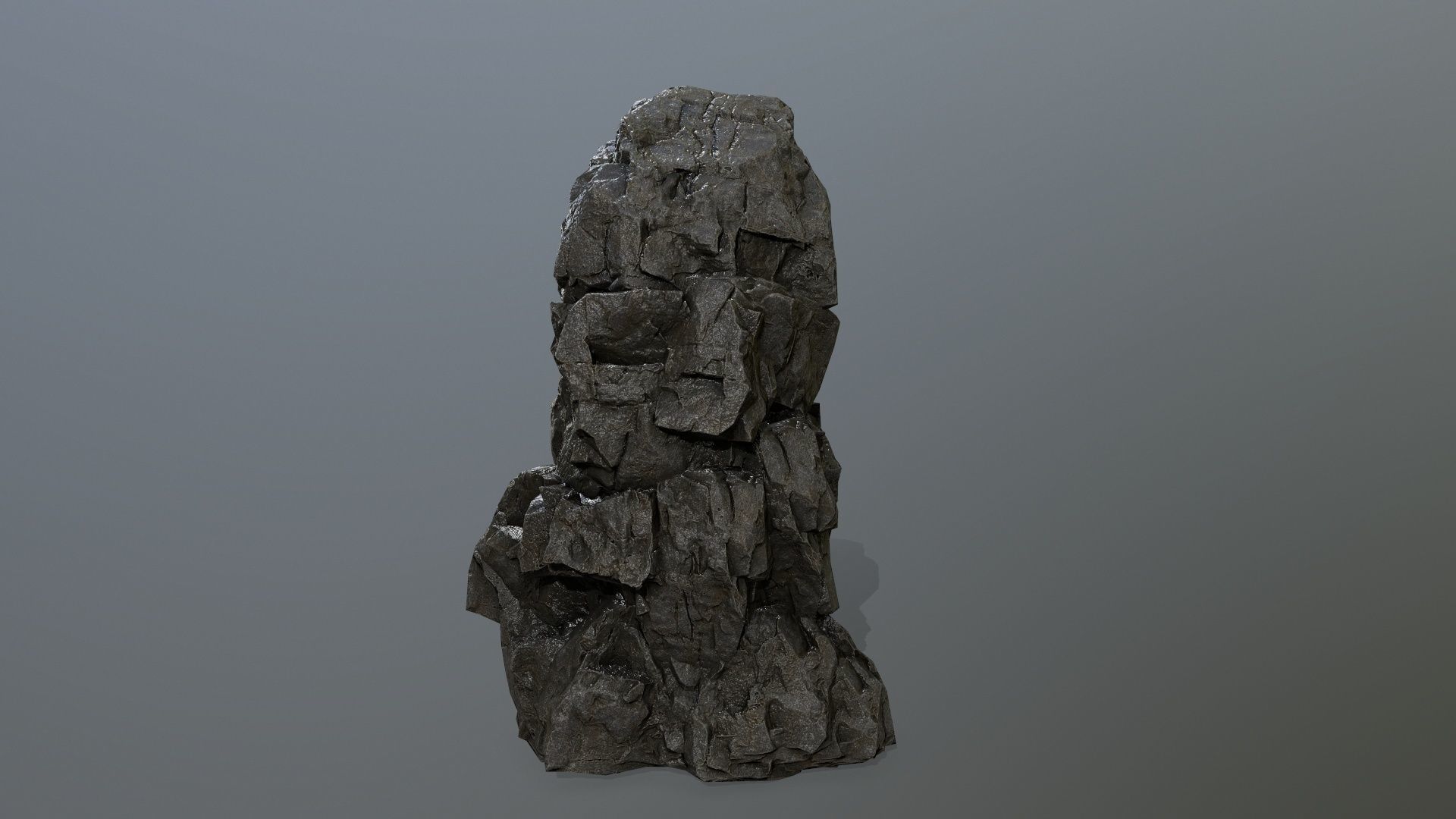 rocks rock Low-poly 3D model_7