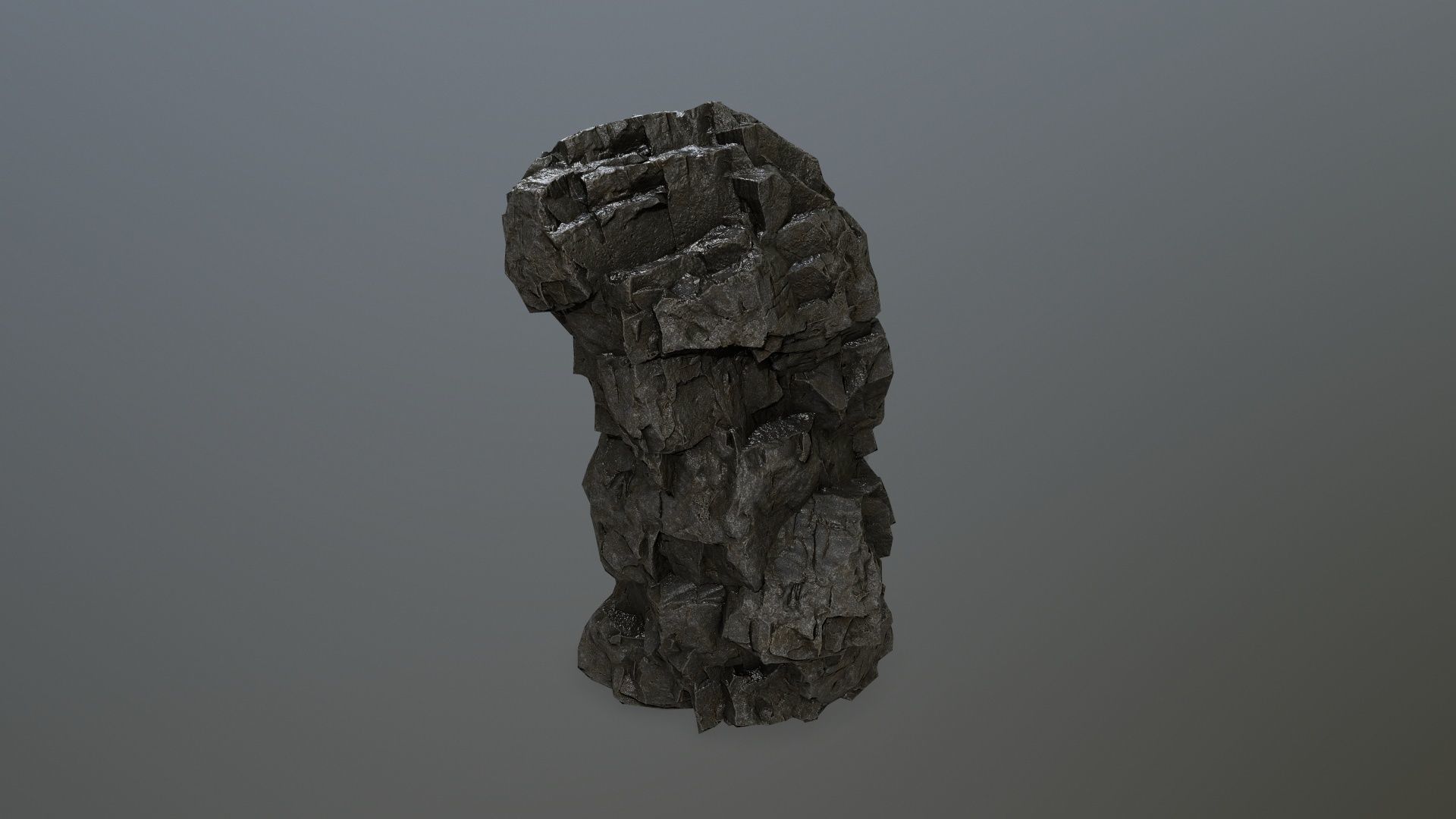 rocks rock Low-poly 3D model_10