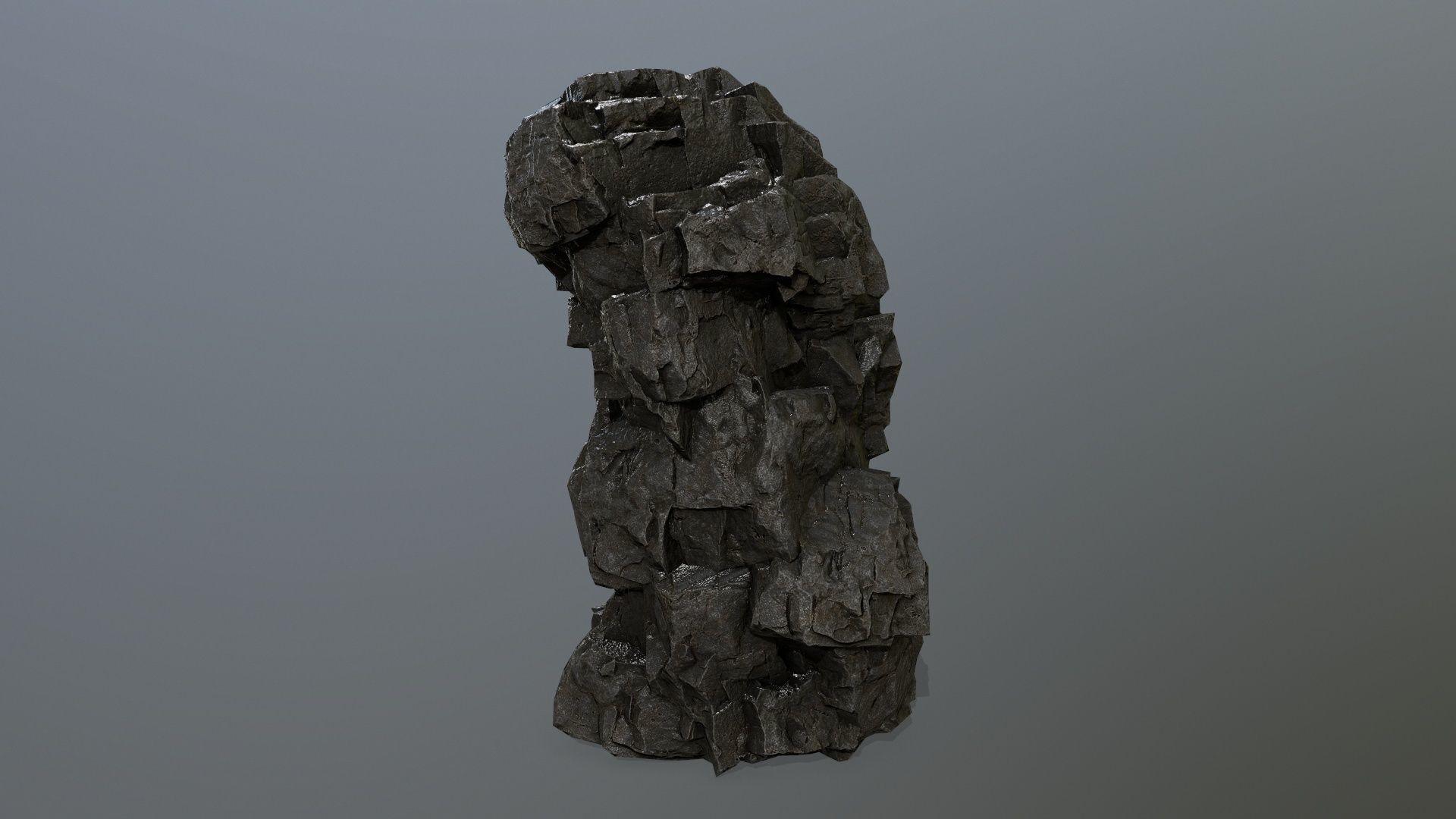 rocks rock Low-poly 3D model_2