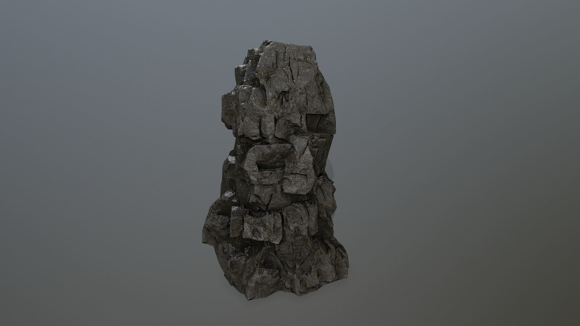 rocks rock Low-poly 3D model_16