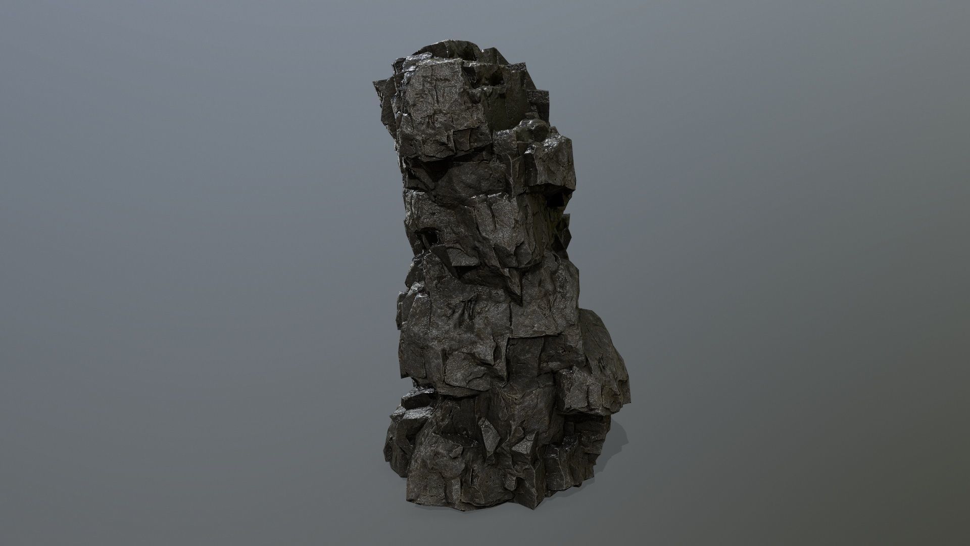 rocks rock Low-poly 3D model_3