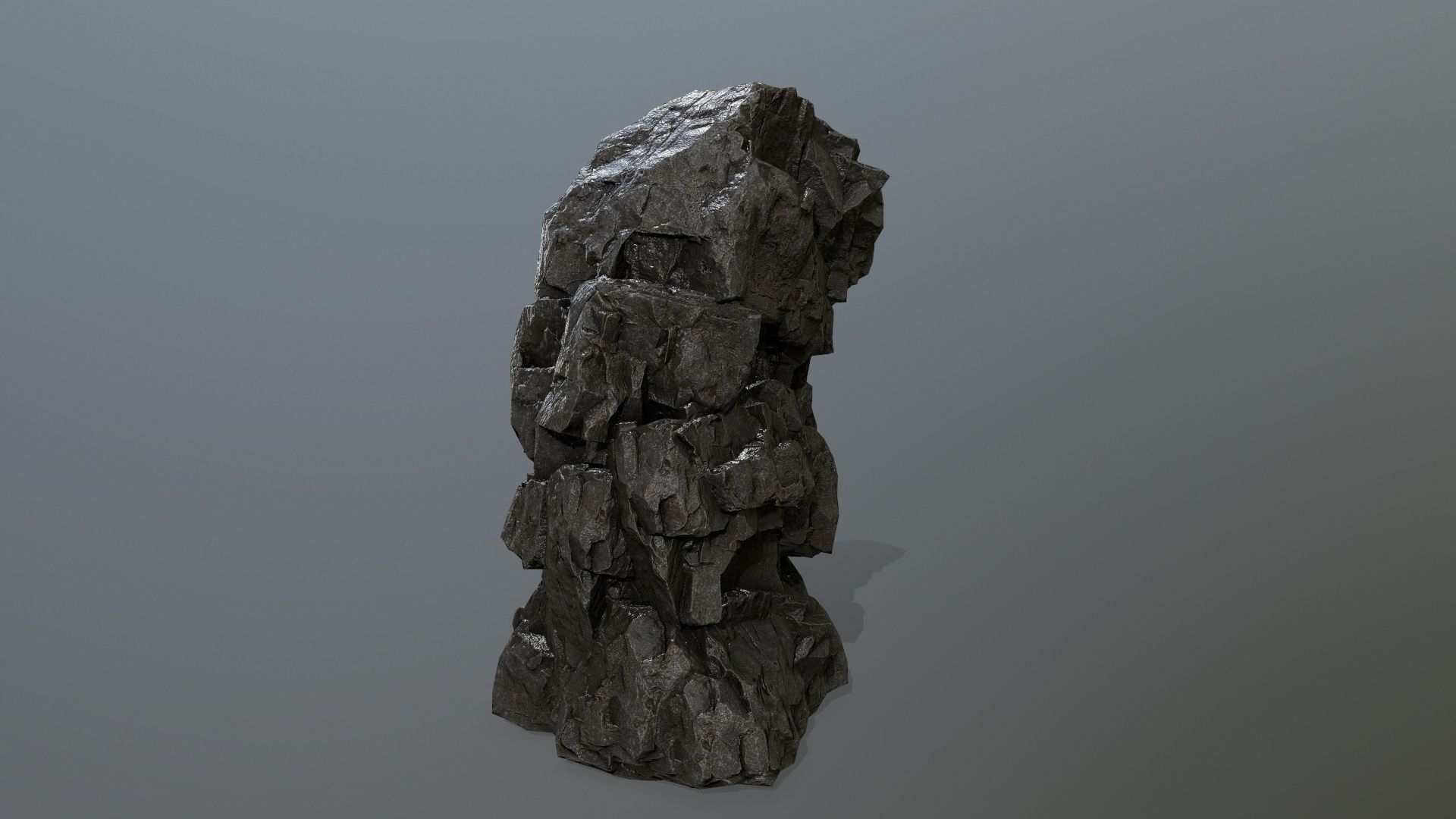 rocks rock Low-poly 3D model_6