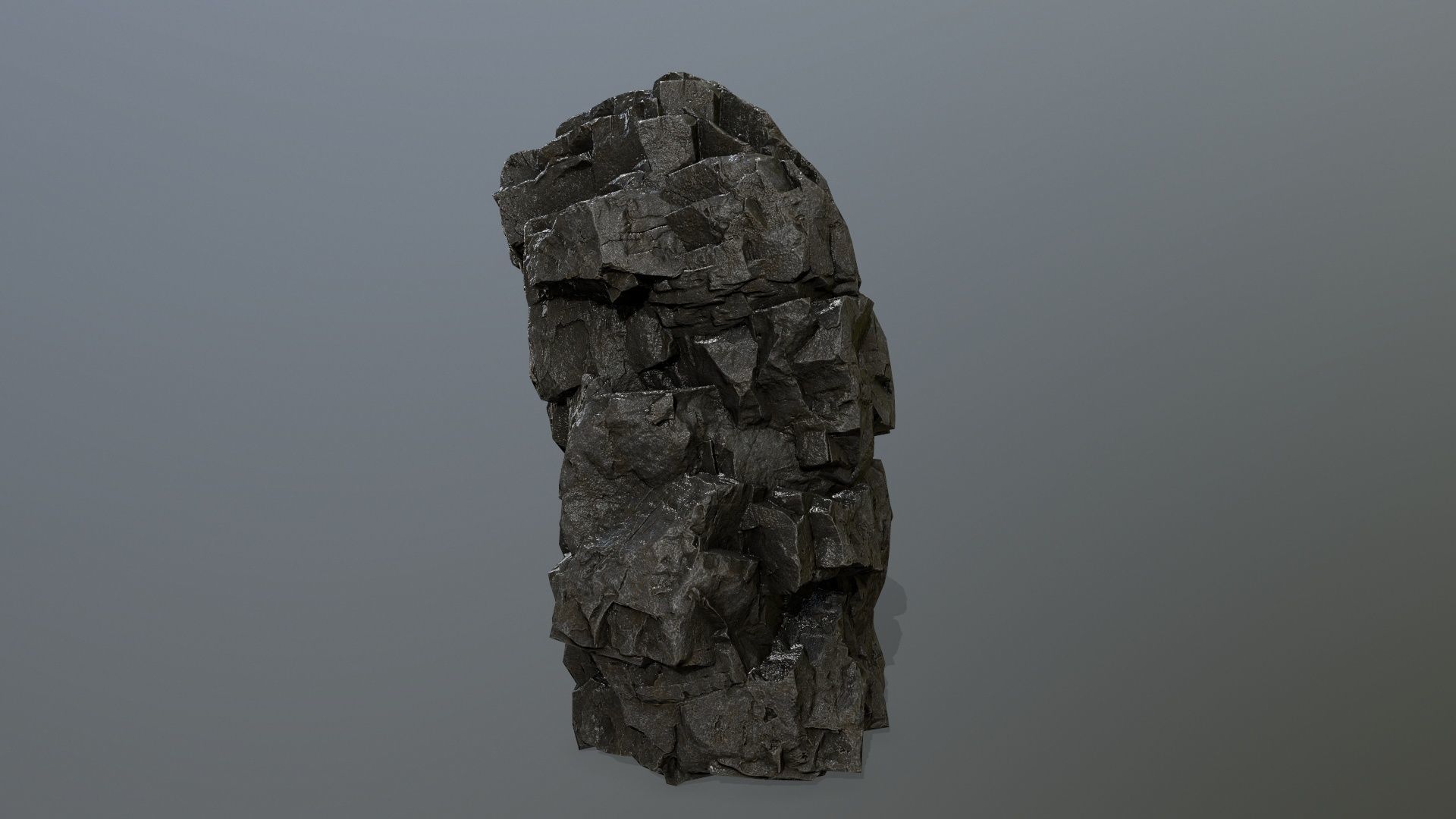 rocks rock Low-poly 3D model_9