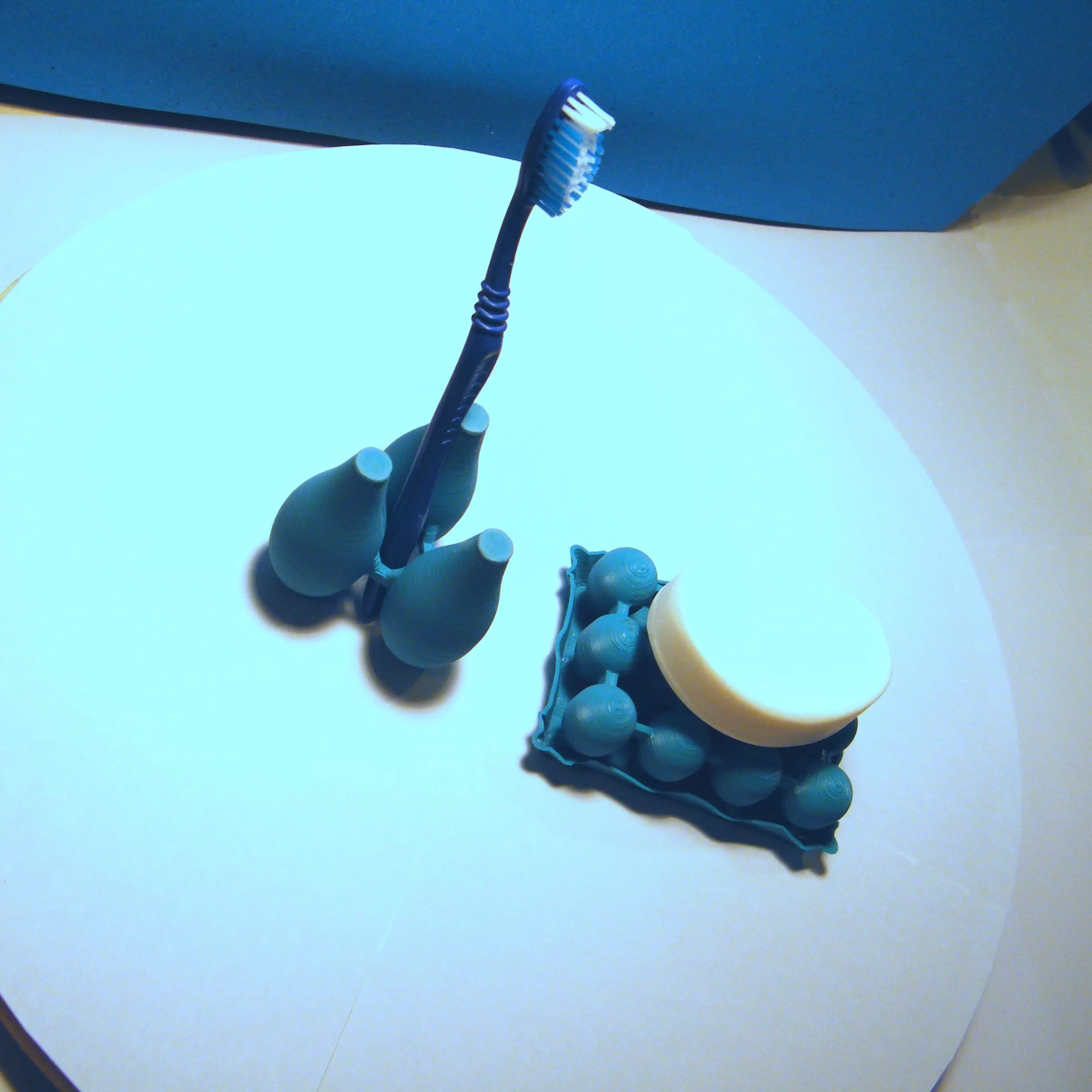 BATHROOM SET plastic egg tray 3D print model_0