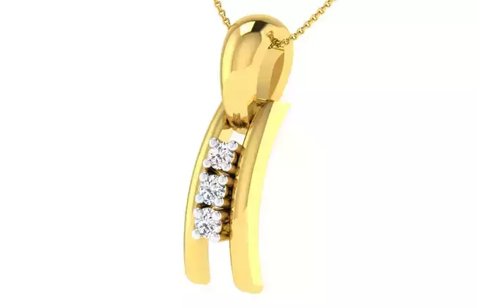 Women light weight pendant 3dm stl render detail 