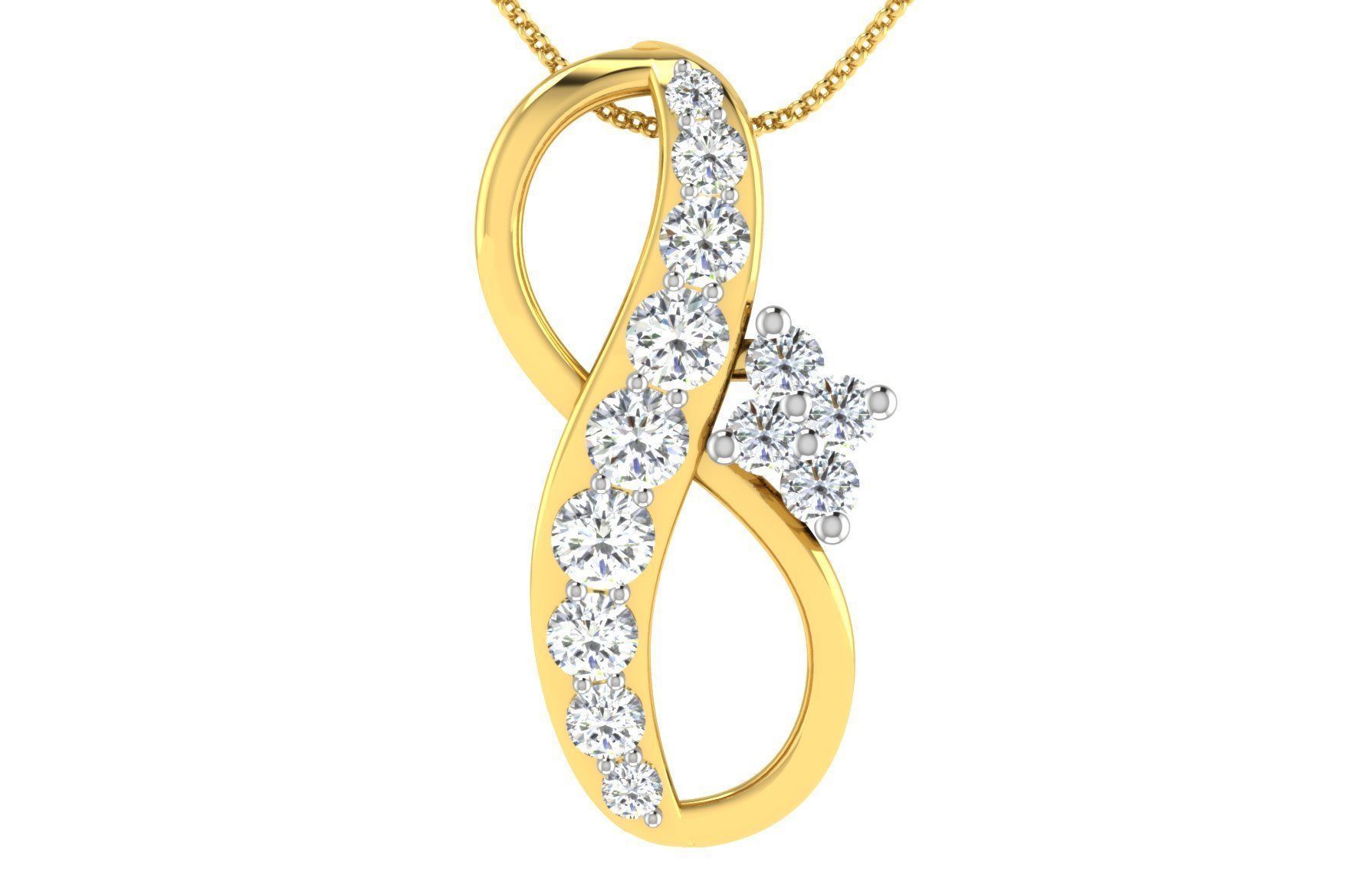 Women light weight pendant 3dm stl render detail  3D print model_1