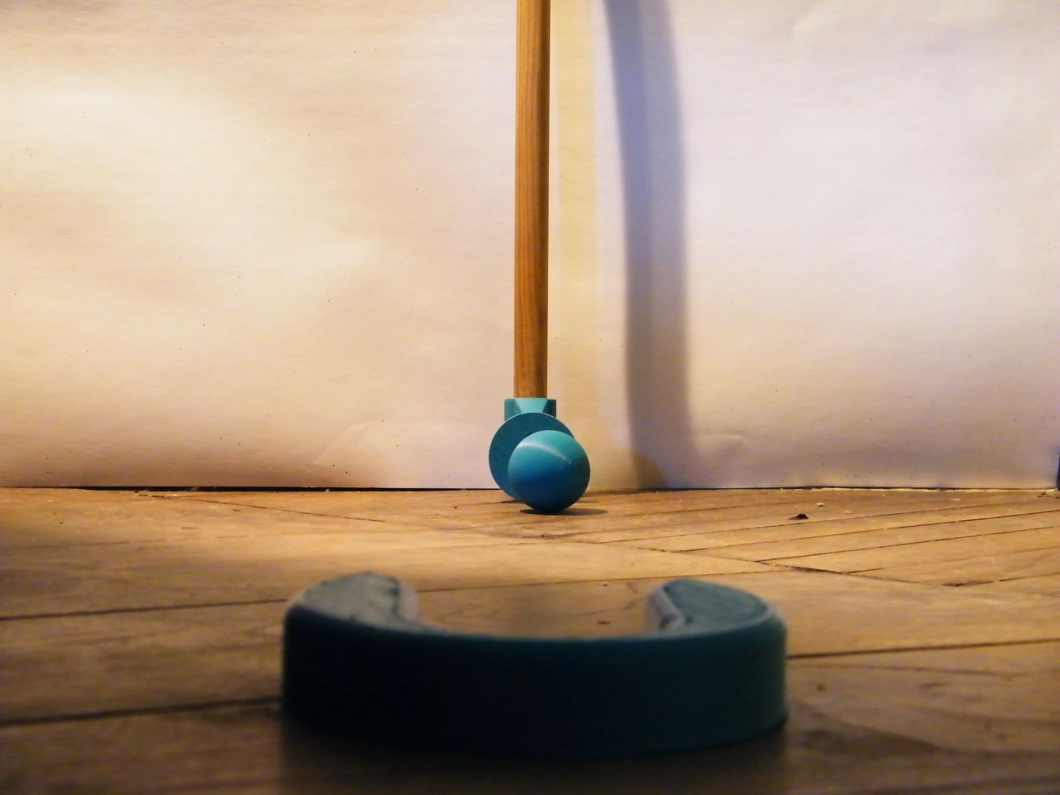 GOLF SET croquet stick with ball in middle 3D print model_0