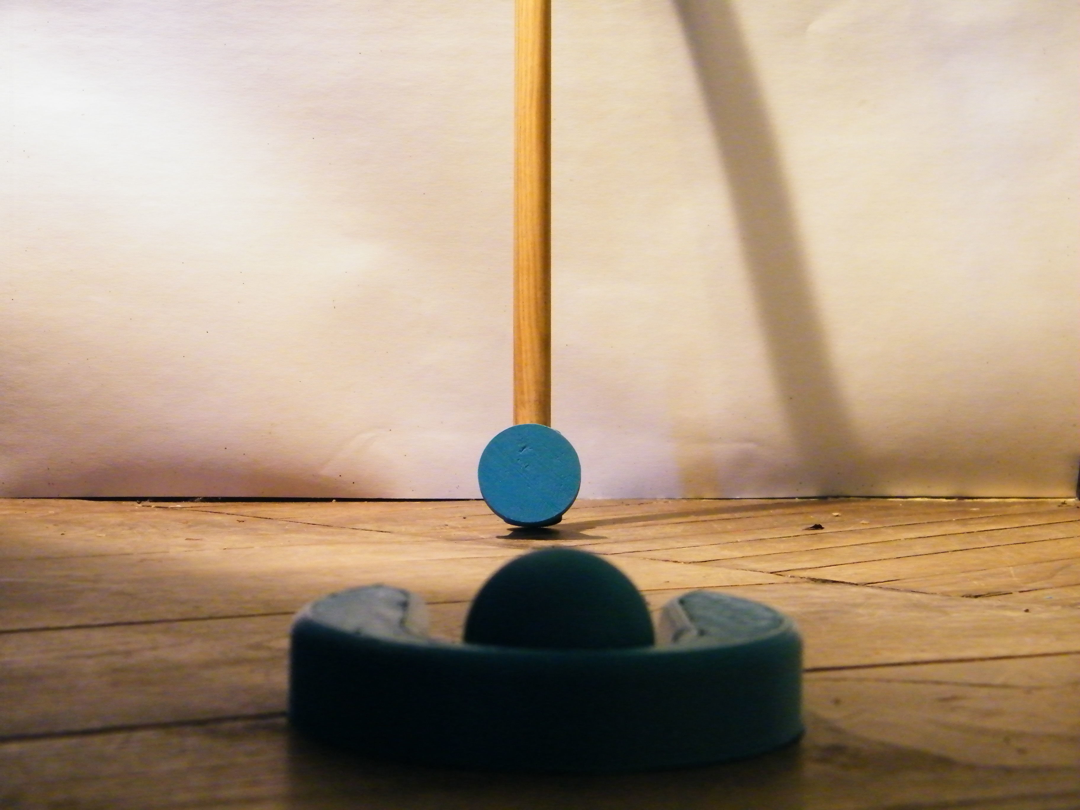 GOLF SET croquet stick with ball in middle 3D print model_3