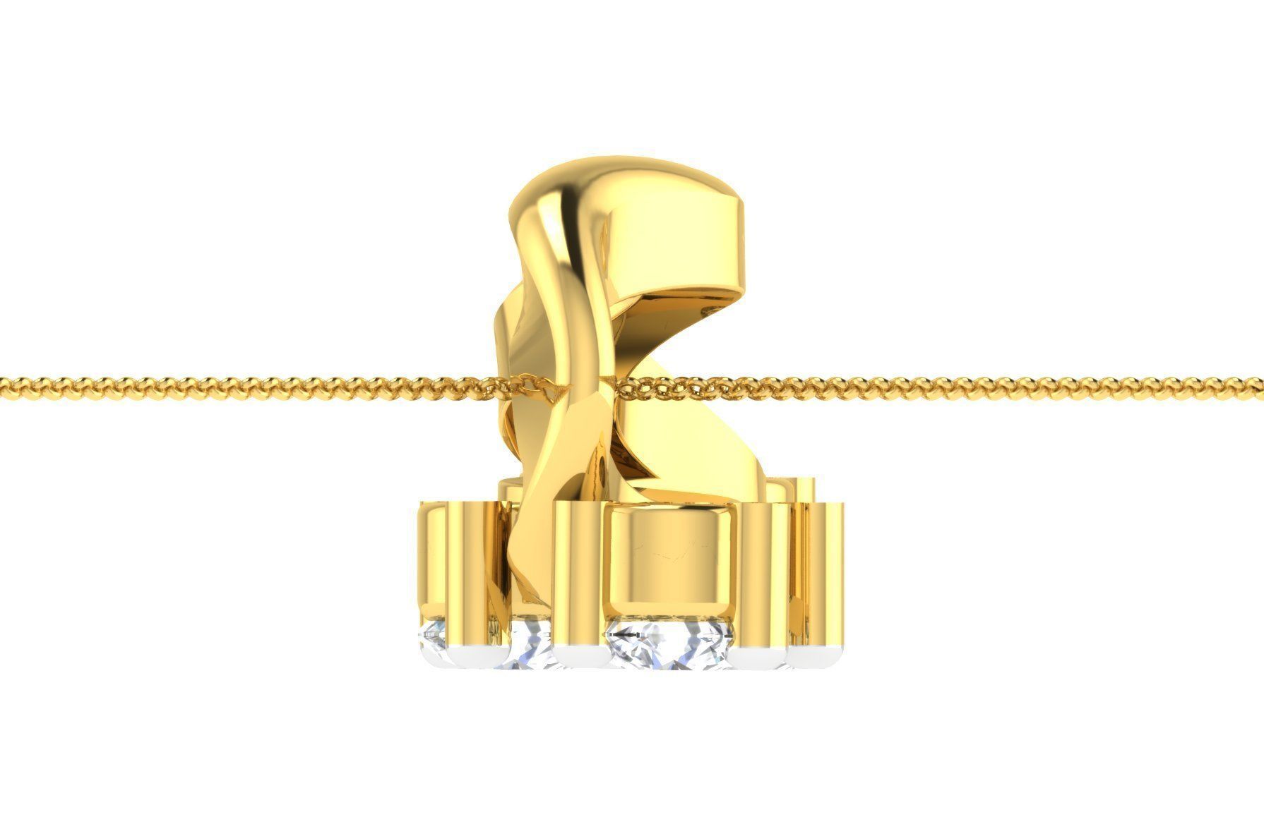 Women light weight pendant 3dm stl render detail  3D print model_3