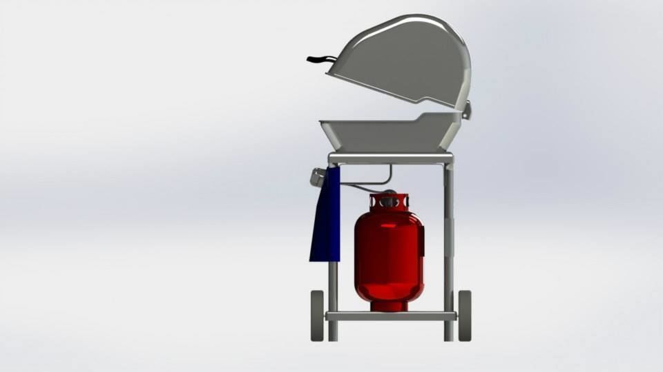 gasgrill bbq grill 3D model_1
