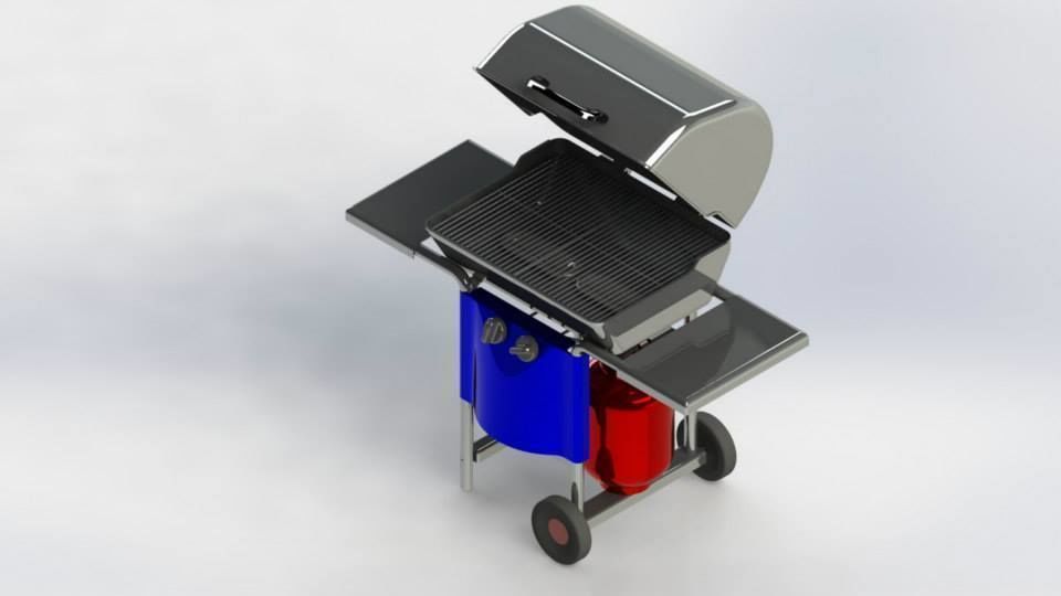 gasgrill bbq grill 3D model_2