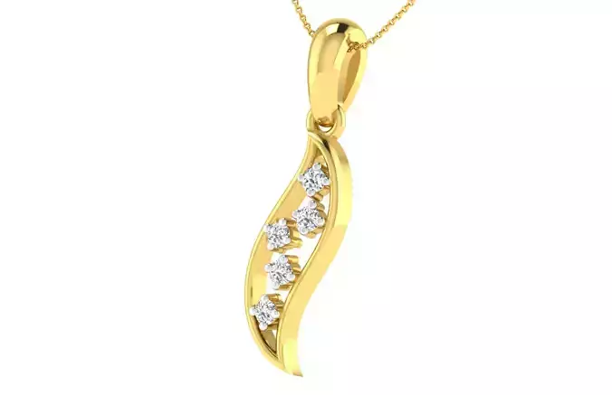 Women light weight pendant 3dm stl render detail 