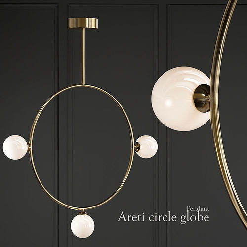Areti circle globe 3D model