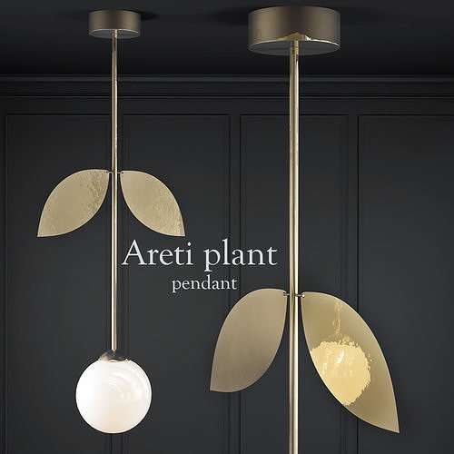 Areti Plant Pendant 3D model