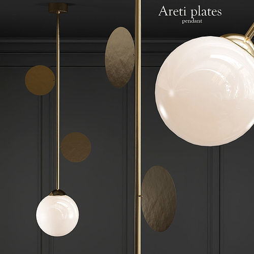 Areti Plates Pendant 3D model