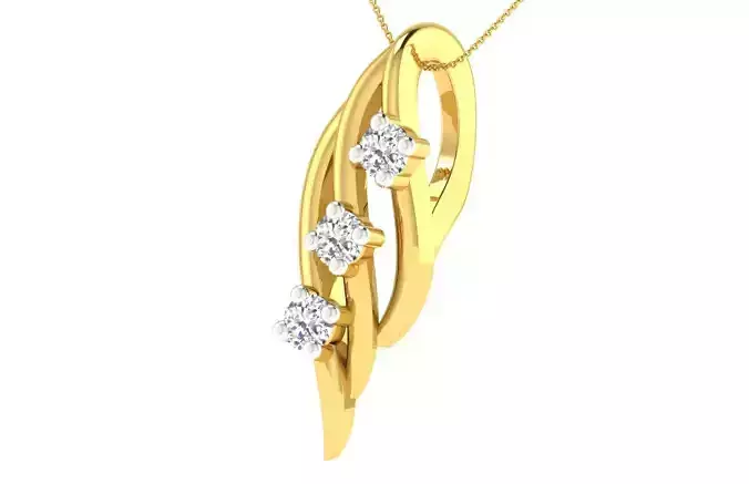 Women light weight pendant 3dm stl render detail  3D print model