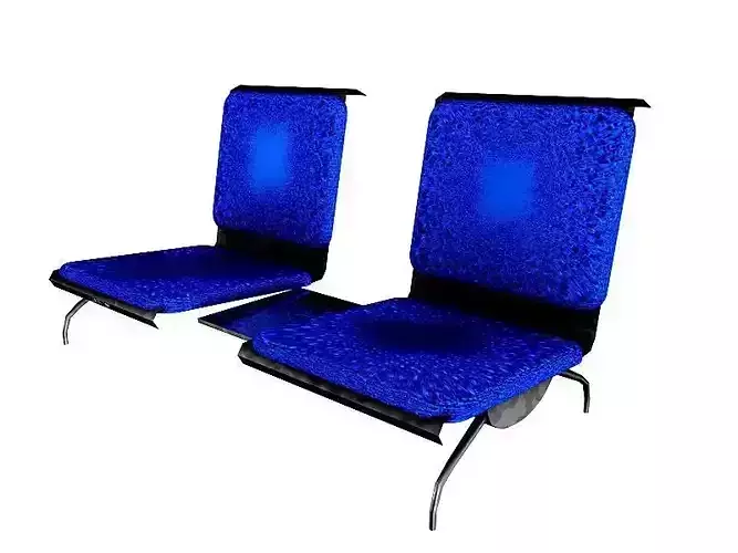 Airport chairs 1 3D model