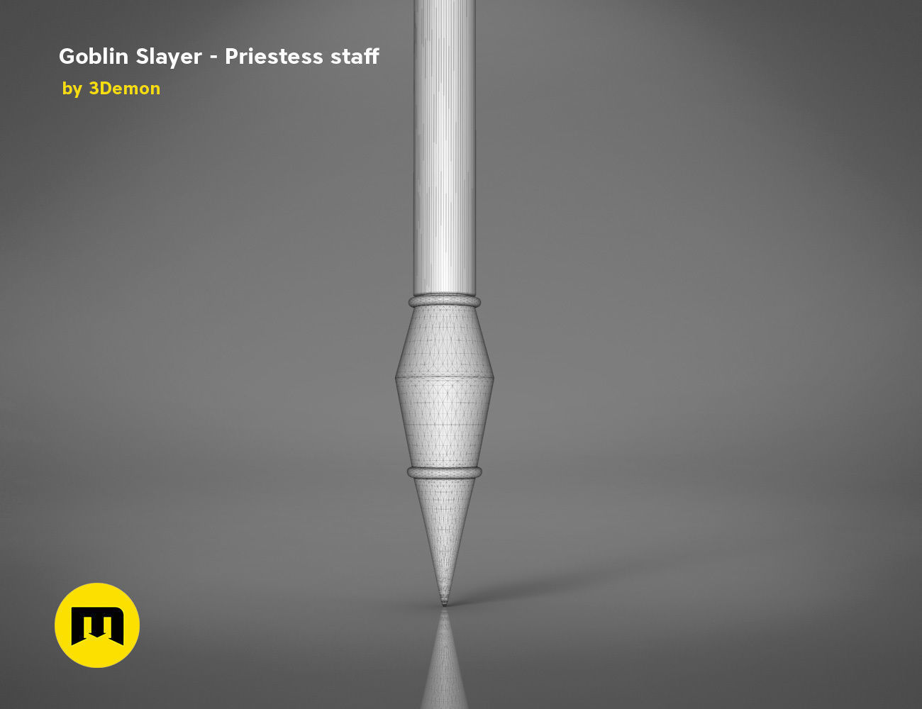 Priestess Staff Goblin Slayer anime 3D print model_13