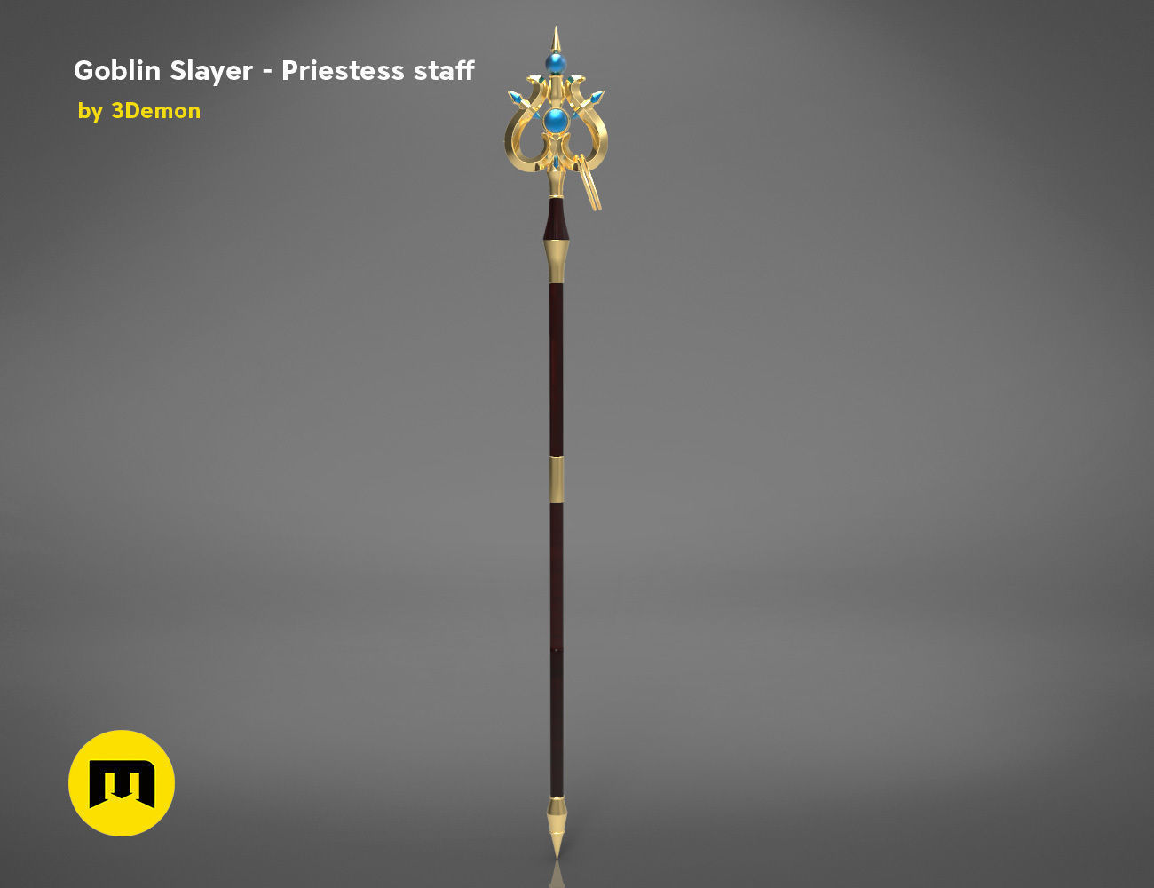 Priestess Staff Goblin Slayer anime 3D print model_5