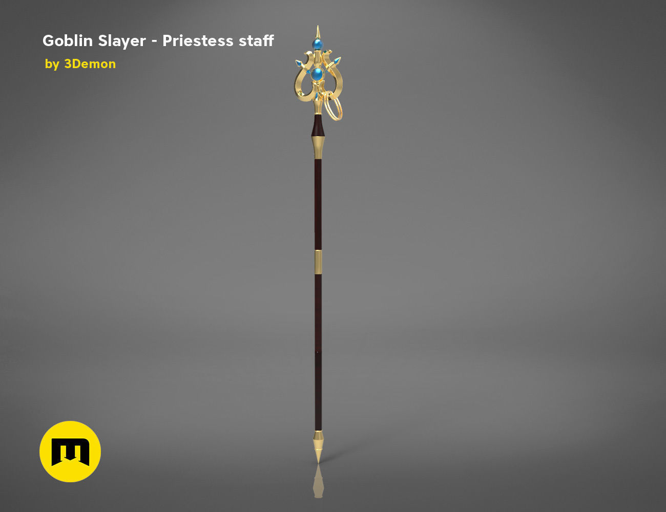 Priestess Staff Goblin Slayer anime 3D print model_3